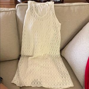 Off white crochet dress